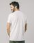 T-shirt blanc à imprimés en coton bio - district - Brava Fabrics