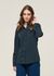 Chemise en coton bio | verte "dark green katha blouse - green" - Thinking Mu