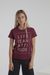 T-shirt bordeaux en coton bio - life is an attitude