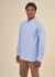 Chemise avec logo en coton bio | bleu clair "costom tailored oxford shirt lapis blue" - Knowledge Cotton Apparel