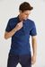 Polo piqué marine en coton bio - ted regular