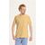 T-shirt jaune en coton bio - basic tee amber yellow