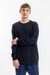 Pull texturé en coton bio | noir "waffle sweatshirt black"