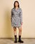 Robe portefeuille en cupro et ecovero | imprimé "ofelia nervous print black" - Jan'n June - 1