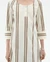 Robe en coton biologique | beige "otter polplin stripes maria dress - ecru" - Thinking Mu