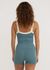 Brassière de sport en nylon recyclé | bleu "active flow bra - river" - Organic Basics