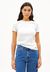 T-shirt côtelé en coton bio | blanc "kardaa white" - Armedangels