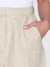 Short en lin bio | beige "posey wide high-rise linen shorts light feather gray" - Knowledge Cotton Apparel
