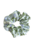 Chouchou en matière upcyclée | multicolore "imprimé mauve vert"