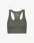 Brassière en matière recyclée | dusty olive "active cropped bra dusty olive" - Colorful Standard