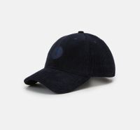 Casquette velours bleu nuit en coton bio