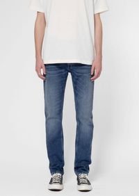 Jean slim en coton bio | bleu "lean dean indigo ink"