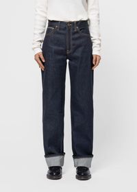 Jean selvedge large en coton bio | bleu "clean eileen dry twilight selvage"