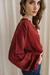 Blouse en tencel | bordeaux "evi tencel blouse - brick" - Kuyichi