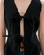 Top à noeuds en coton bio | noir "black elise top" - Thinking Mu
