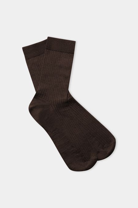 Chaussettes en laine mérinos | marron "merino socks brown"