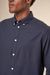 Chemise avec logo en coton bio | marine "costom tailored oxford shirt total eclipse" - Knowledge Cotton Apparel