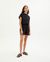 Combishort noire en coton bio - black voltaire