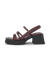 Sandales en cuir chrome free | rouge "hennie - cherry"