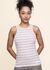 Débardeur en coton biologique | rose "kanitaa stripes - rosalilly-misty morning" - Armedangels