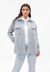 Veste bleu chiné en coton bio, recyclé et tencel - aldaraa denim