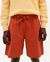 Short rouge orangé en coton bio - crimson henry shorts