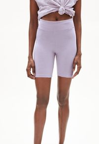 Short biker lilas en coton bio - nedaa solid purple noise