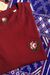 T-shirt brodé bordeaux en coton bio - rose