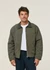 Veste en coton bio et laine | vert "blake zip jacket duck canvas" - Nudie Jeans