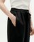 Pantalon droit en coton bio | noir "black esther pants" - Thinking Mu