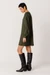 Robe fluide en coton et lenzing | kaki "vestido irai deep green" - SKFK