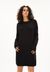 Robe pull noire en coton et laine bio et laine recyclée - naare black