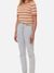 T-shirt rayé en coton bio - lova stripes rusty peach