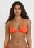 Haut de maillot en matières recyclées | orange "swim triangle bikini top - blood orange"