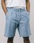 Short large bleu denim en coton bio