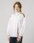 Blouse blanche en coton biologique - ribbon boho offwhite
