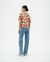 Blouse en ecovero | rouge "leaf light libelula blouse" - Thinking Mu - 3