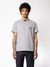 T-shirt gris en coton bio - roy logo tee greymelange