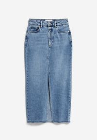 Jupe longue jean en coton bio | bleu "kitaari demi - indigo pebbles"