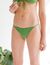 Bas de bikini vert en nylon recyclé - bamboo - Reset Priority