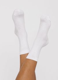 Pack 2 paires de chaussettes hautes en coton bio | blanc "white"