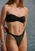 Bandeau noir plissé en recyclé - berry