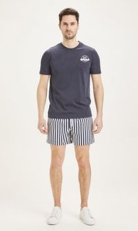 Short de bain à rayures en polyester recyclé - bay