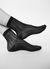 Chaussettes hautes noires à motifs en polyamide recyclé - klara - Swedish Stockings