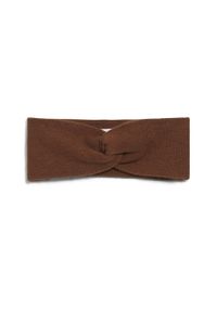 Bandeau marron en coton bio et laine bio - maritaa