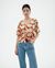 Blouse en ecovero | rouge "leaf light libelula blouse" - Thinking Mu