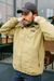 Veste imperméable zippée beige en matière recyclée - baggies jkt classic tan