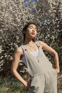 Combinaison beige en chanvre et tencel - kasaï