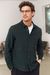 Chemise droite flannelle en coton bio | vert "simon shirt - eco scot green flannel"
