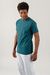 T-shirt vert d'eau en coton bio - ocean green - Colorful Standard